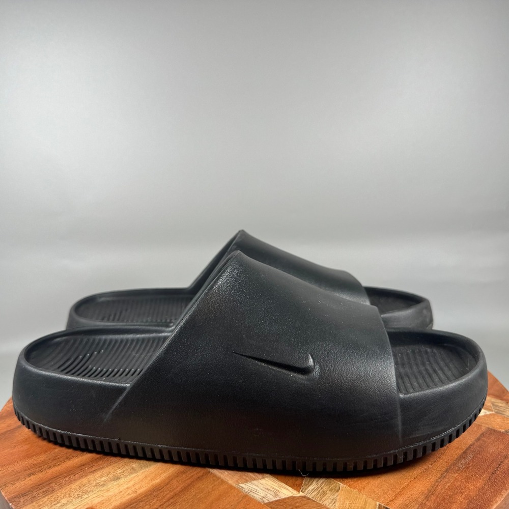 Nike Calm Slide Black Anthracite Mens Size 11 FD4116-001 Foam Sandals